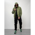 Куртка спортивная мужская, размер 50, цвет зелёный - Фото 8