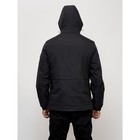 Куртка спортивная мужская, размер 56, цвет чёрный - Фото 4
