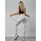 Легинсы для фитнеса женские, размер 42-46, цвет белый - Фото 9