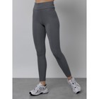 Легинсы для фитнеса женские, размер 42-46, цвет тёмно-серый - Фото 2