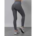 Легинсы для фитнеса женские, размер 42-46, цвет тёмно-серый - Фото 6