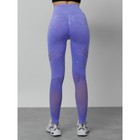 Легинсы для фитнеса женские, размер 42, цвет фиолетовый - Фото 11