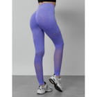 Легинсы для фитнеса женские, размер 42, цвет фиолетовый - Фото 13