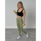 Легинсы для фитнеса женские, размер 42, цвет хаки - Фото 18
