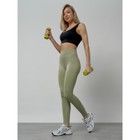 Легинсы для фитнеса женские, размер 42, цвет хаки - Фото 20