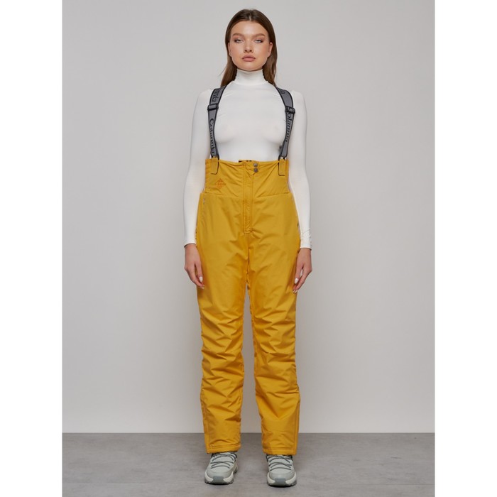 Полукомбинезон женский зимний, размер 50, цвет горчичный - Фото 1