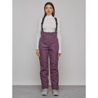 Полукомбинезон женский зимний, размер 42, цвет тёмно-бордовый - Фото 13