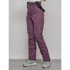 Полукомбинезон женский зимний, размер 42, цвет тёмно-бордовый - Фото 6