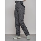 Полукомбинезон женский зимний, размер 42, цвет тёмно-серый - Фото 10