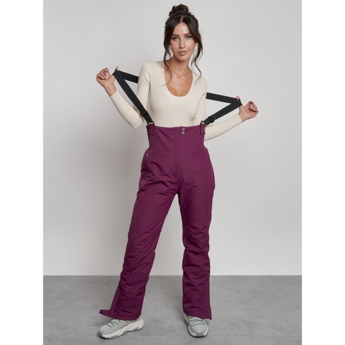 Полукомбинезон женский зимний, размер 46, цвет тёмно-фиолетовый