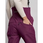 Полукомбинезон женский зимний, размер 46, цвет тёмно-фиолетовый - Фото 11