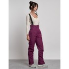 Полукомбинезон женский зимний, размер 46, цвет тёмно-фиолетовый - Фото 16