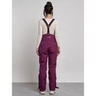 Полукомбинезон женский зимний, размер 46, цвет тёмно-фиолетовый - Фото 17