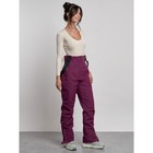 Полукомбинезон женский зимний, размер 46, цвет тёмно-фиолетовый - Фото 21