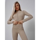 Спортивный костюм женский, размер 42, цвет бежевый - Фото 8