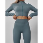 Спортивный костюм женский, размер 44, цвет бирюзовый - Фото 17