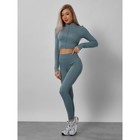 Спортивный костюм женский, размер 44, цвет бирюзовый - Фото 4