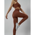 Спортивный костюм женский, размер 42, цвет коричневый - Фото 13