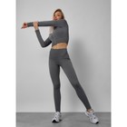 Спортивный костюм женский, размер 42, цвет тёмно-серый - Фото 13