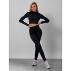 Спортивный костюм женский, размер 46, цвет чёрный - Фото 14