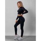 Спортивный костюм женский, размер 46, цвет чёрный - Фото 10