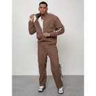 Спортивный костюм мужской, размер 56, цвет коричневый - Фото 11