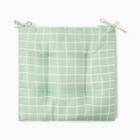 Подушка на стул «Этель. Клетка», 40×40 см, зелёная - Фото 8