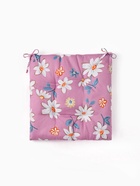 Подушка на стул «Этель. Цветы», 40×40 см, сиреневая - Фото 4