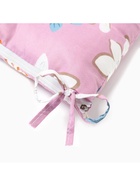 Подушка на стул «Этель. Цветы», 40×40 см, сиреневая - фото 119334420