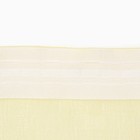 Штора-тюль для кухни Witerra Лен 140х180см, желтый , вуаль, пэ100% - Фото 5