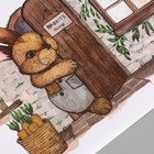 Наклейка пластик интерьерная цветная "Дом кролика" 19.5х31 см - фото 9654757