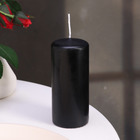 Набор свечей - цилиндров, 5х11,5 см, набор 3 шт, черная - Фото 3