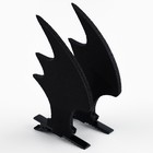 Заколки ушки на формовой подложке «Крылья», черные, 11 х 12 см - Фото 5