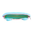 Пенал школьный на молнии Calligrata «Котик», меховой, пушистый, с ушками, голубой - Фото 5