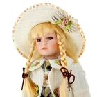 Кукла коллекционная "Ксения" с корзинкой цветов 40 см - Фото 4