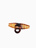 Крабик для волос «Кофейный», петля рельеф, 11 см (комплект 12 шт) - фото 51897143