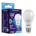 Лампа светодиодная TOKOV ELECTRIC, 10 Вт, А60, 6500 К, Е27, 176-264В - фото 321495003