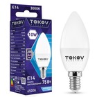 Лампа светодиодная TOKOV ELECTRIC, 10 Вт, С37, 6500 К, Е14, 176-264В - фото 3420893