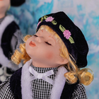 Кукла коллекционная парочка поцелуй набор 2 шт "В тёмно-синем наряде" 30 см - Фото 2