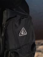 Рюкзак текстильный РОСКОСМОС х ONLYTOP, 42×28.5×14, с карманами, чёрный - Фото 7