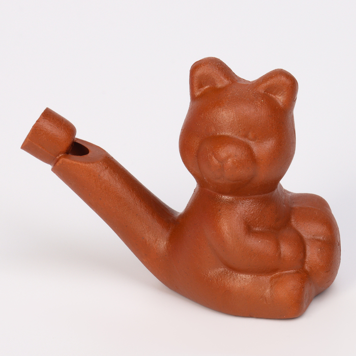 Свистулька керамическая «Мишка» для росписи 3,5 × 6,5 × 5,5см - фото 1928596041