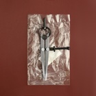 Кронциркуль для кожи, разметочный, 100 мм, 15 × 8 см, цвет серебряный/чёрный - фото 25282096