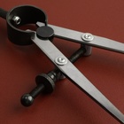 Кронциркуль для кожи, разметочный, 100 мм, 15 × 8 см, цвет серебряный/чёрный - Фото 5