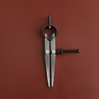 Кронциркуль для кожи, разметочный, 100 мм, 15 × 8 см, цвет серебряный/чёрный - Фото 6