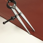 Кронциркуль для кожи, разметочный, 100 мм, 15 × 8 см, цвет серебряный/чёрный - фото 25282095