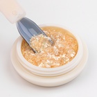 Опаловая пудра для декора ногтей, в баночке, жёлтая - Фото 3