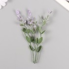 Искусственное растение для творчества "Листья фикуса" набор 6 шт фиолетовые кончики 12 см - Фото 2