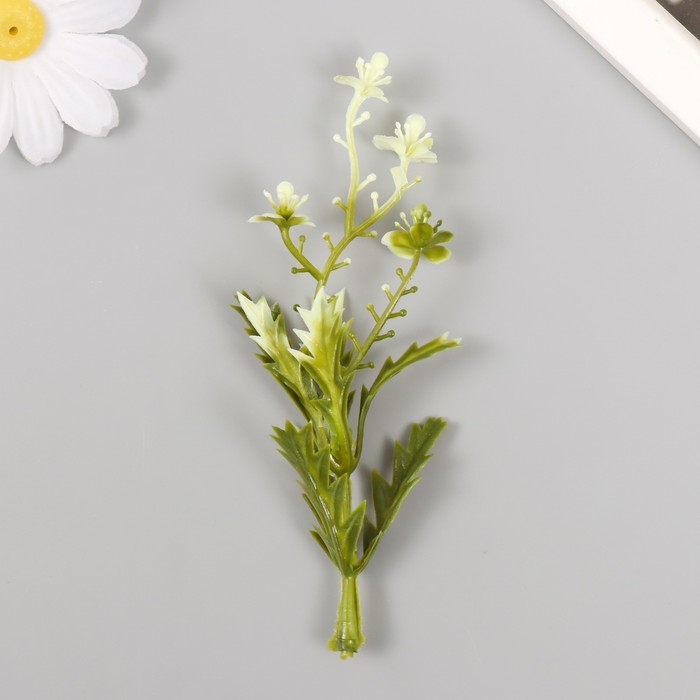 Искусственное растение для творчества "Цветы с острыми листьями" набор 6 шт 11,5 см