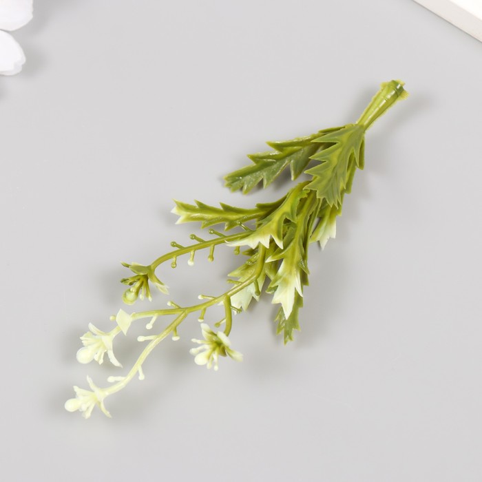 Искусственное растение для творчества "Цветы с острыми листьями" набор 6 шт 11,5 см