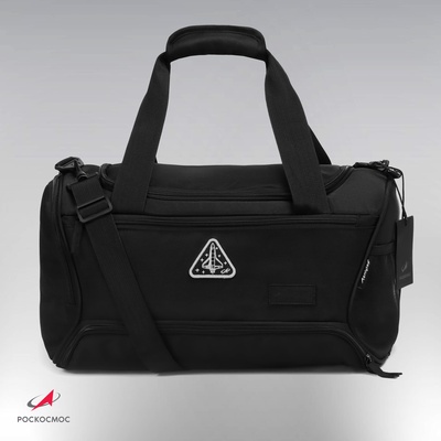 Сумка спортивная РОСКОСМОС х ONLYTOP, чёрная